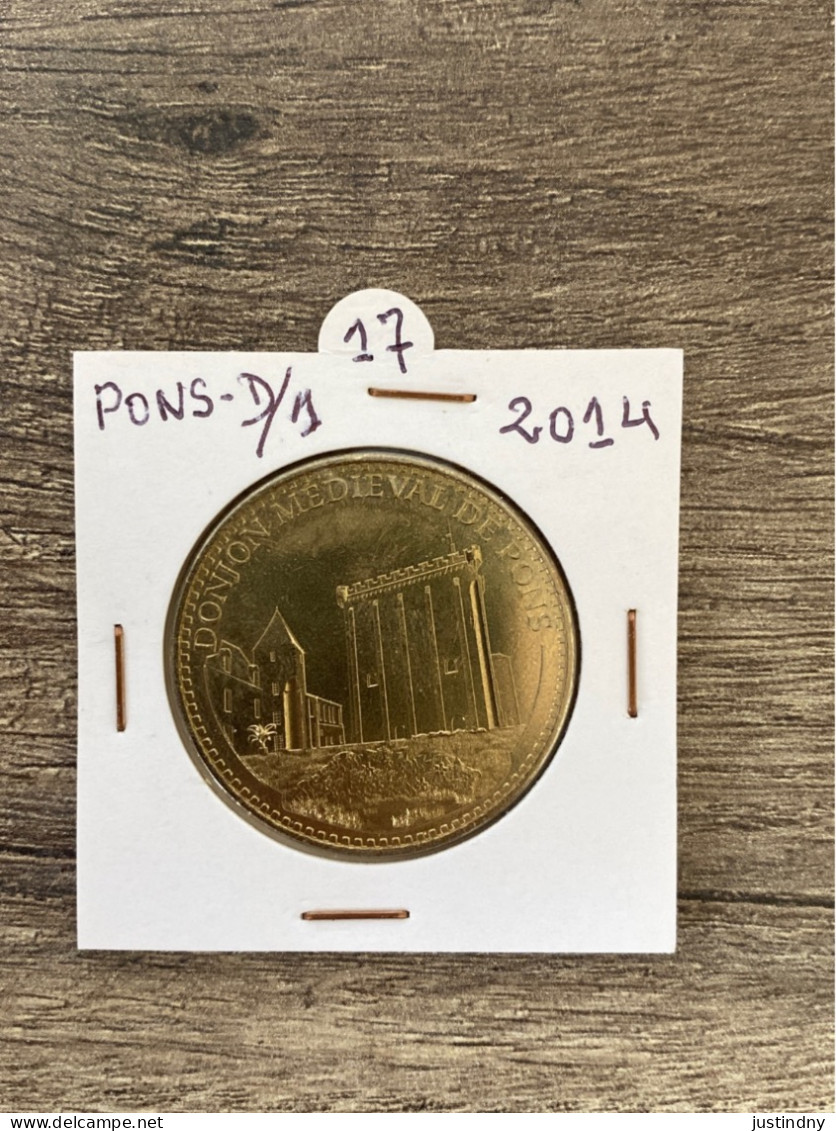 Monnaie De Paris Jeton Touristique - 17 - Pons - Donjon Médiéval 2014 - 2014