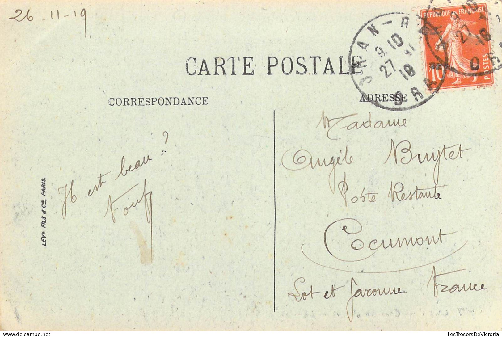 ALGERIE - Oran - Chameau Chargé - Carte Postale Ancienne - Oran