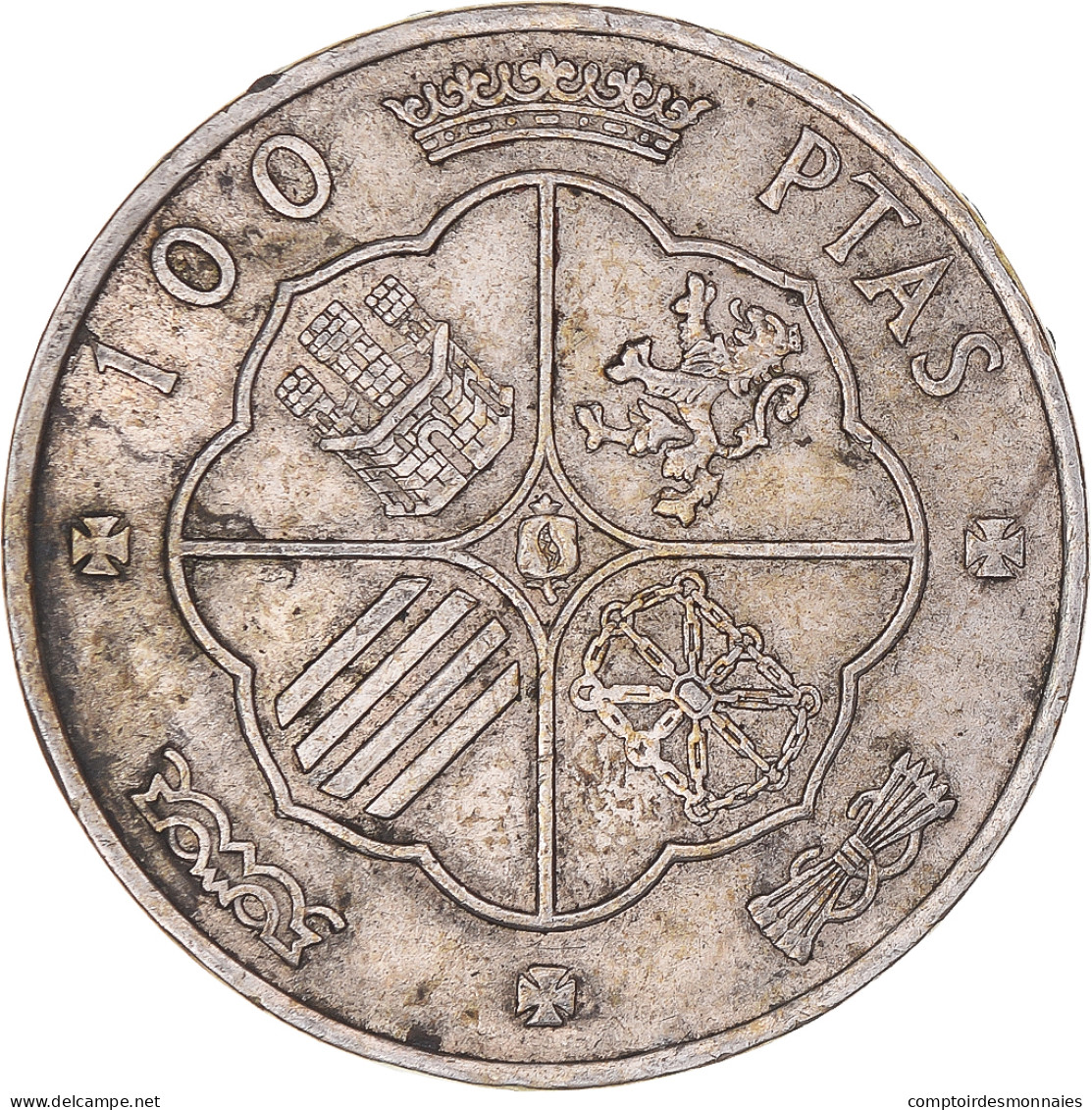 Monnaie, Espagne, Caudillo And Regent, 100 Pesetas, 1966 (67), TTB, Argent - 100 Peseta