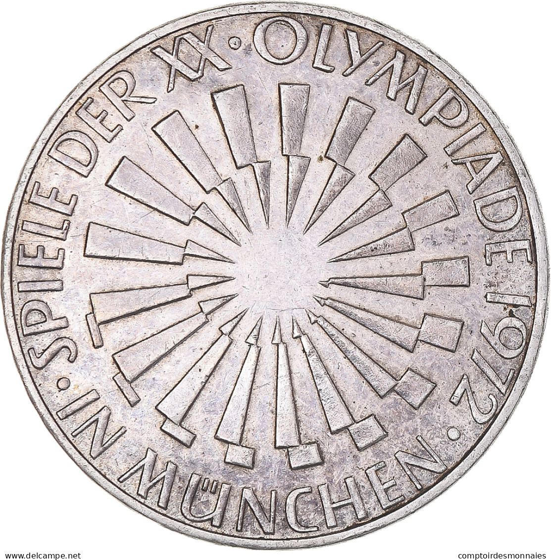 Monnaie, République Fédérale Allemande, 10 Mark, 1972, Karlsruhe, TTB - Commémoratives