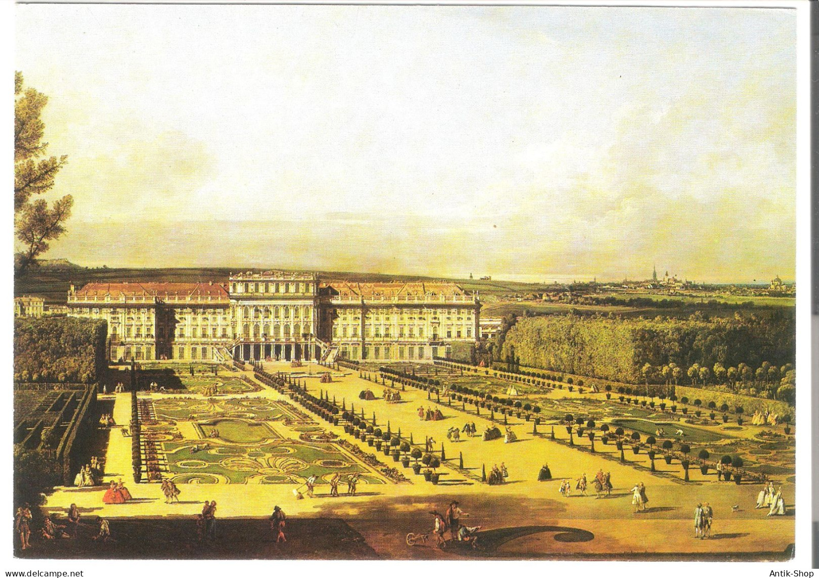 Schloss Schönbrunn - Gartenseite - Von Bernardo Belotto - Kunsthistorisches Museum Wien  - Von 1998 (6322) - Musea