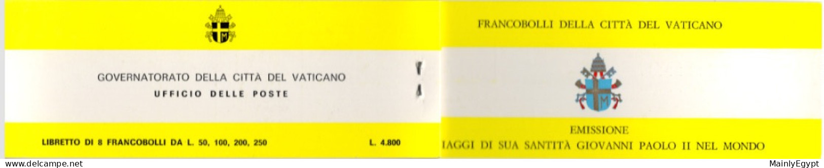 VATICAN Booklet 1982 Complete, Travel Of Pope John Paul II #F147 - Carnets