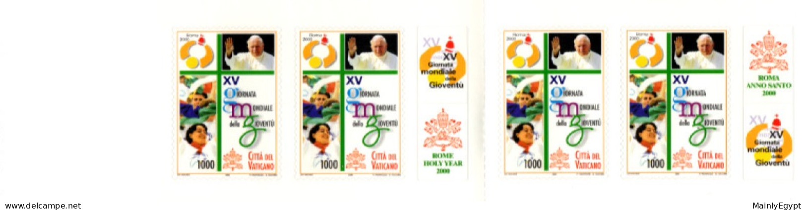 VATICAN Booklet 2000 Complete, Int'l Day Of Youth9  #F149 - Postzegelboekjes