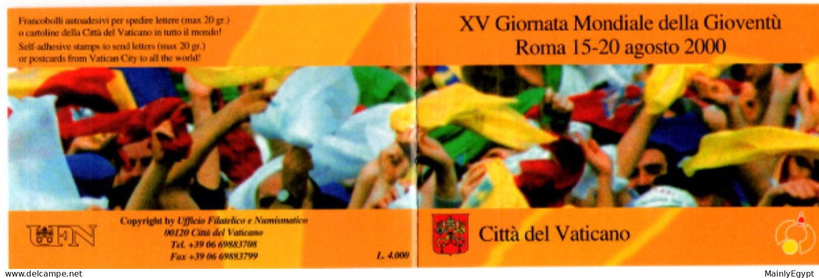 VATICAN Booklet 2000 Complete, Int'l Day Of Youth9  #F149 - Booklets