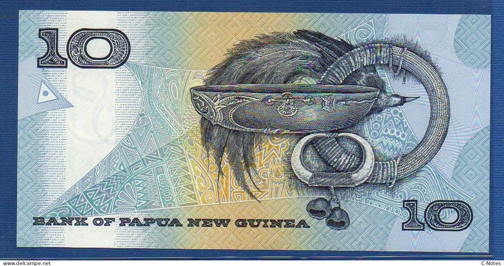 PAPUA NEW GUINEA - P. 9b – 10 KINA ND (1989 - 1992) UNC, S/n NDE 390119 - Papua Nuova Guinea