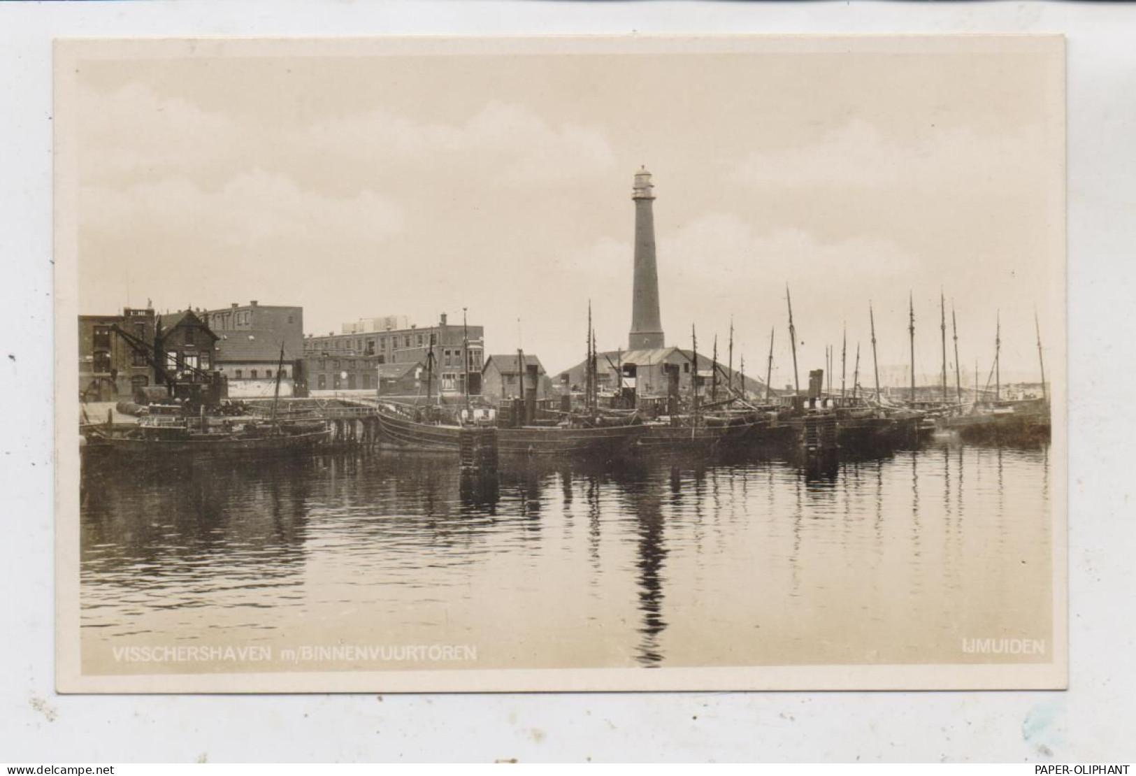 NOORD-HOLLAND - VELSEN - IJMUIDEN, Vissershaven Met Binnenvuurtoren / Leuchtturm / Phare / Lighthouse, Ed.: Roelse - IJmuiden