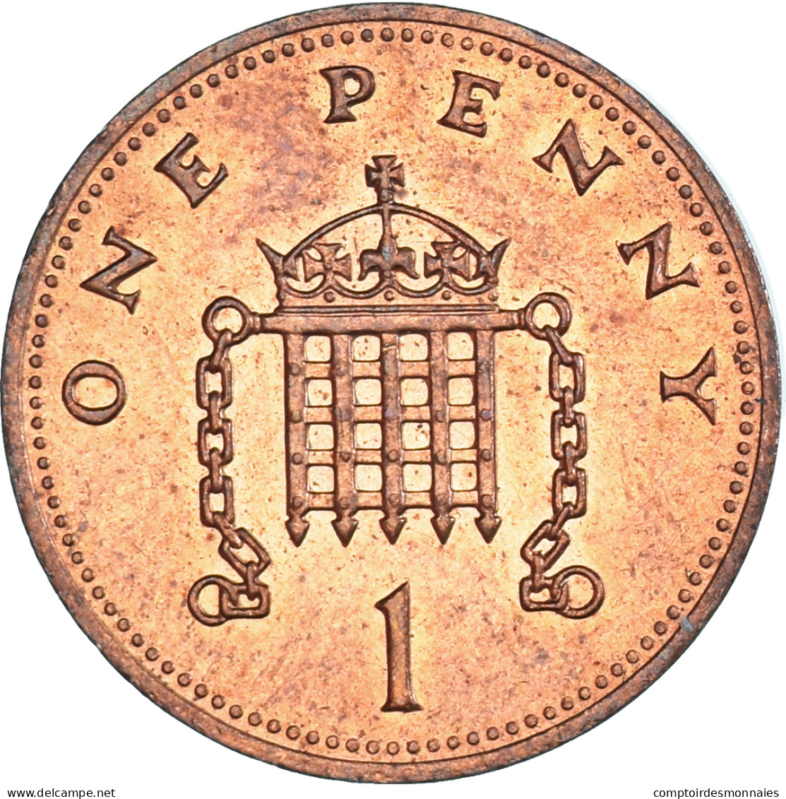 Monnaie, Grande-Bretagne, Elizabeth II, Penny, 1989, SUP, Bronze, KM:935 - 1 Penny & 1 New Penny