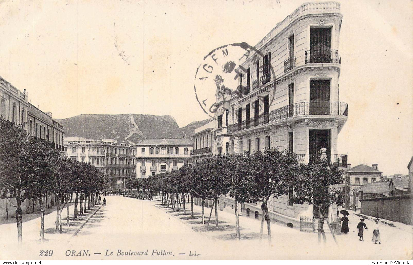 ALGERIE - Oran - Le Boulevard Fulton - Carte Postale Ancienne - Oran