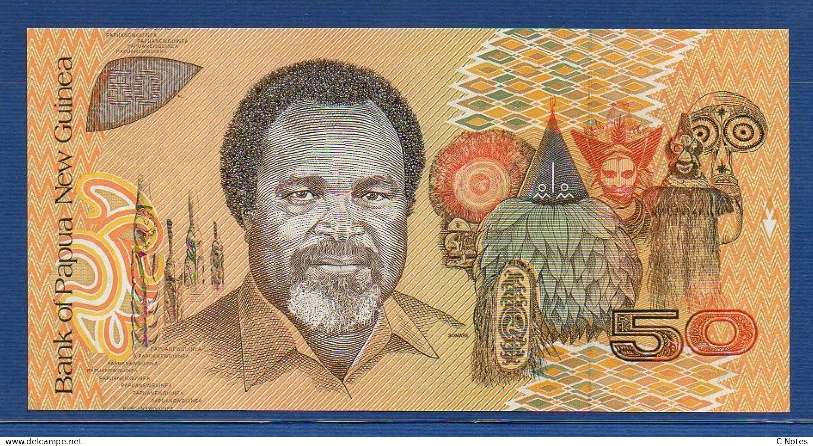 PAPUA NEW GUINEA - P.11 – 50 KINA ND (1989) UNC, S/n HTU 080571 - Papoea-Nieuw-Guinea