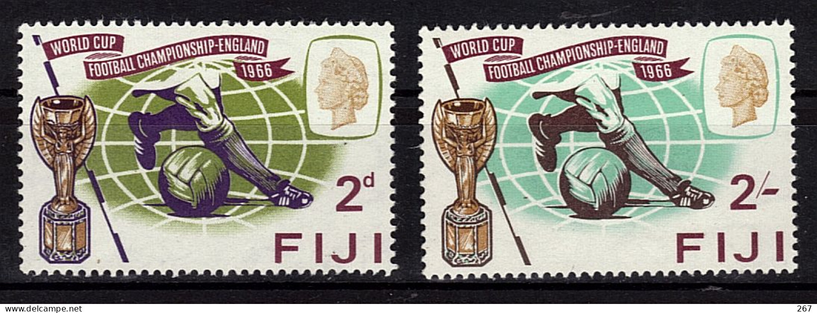 FIDJI   N° 198/99 * *  Cup 1966  Football  Soccer  Fussball - 1966 – Angleterre
