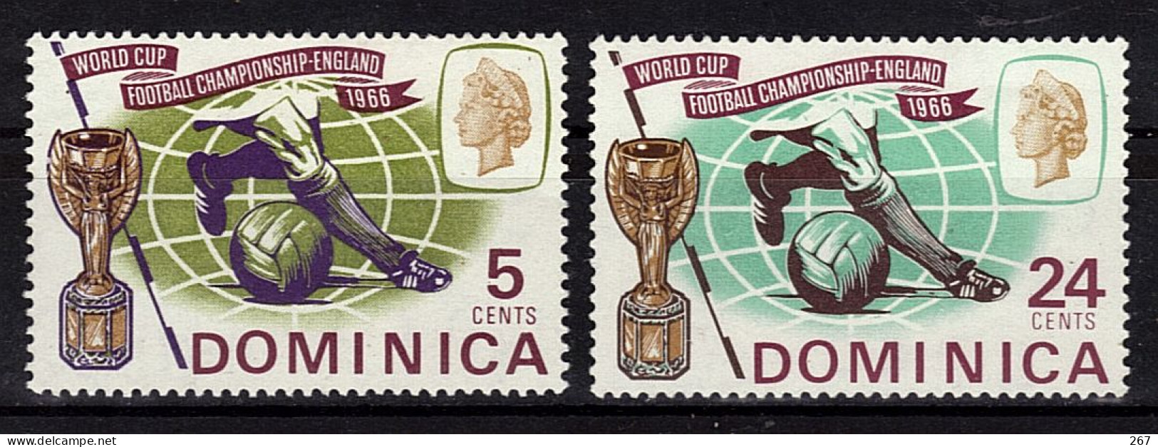 DOMINIQUE  N° 190/91 * *  Cup 1966  Football  Soccer  Fussball - 1966 – Angleterre