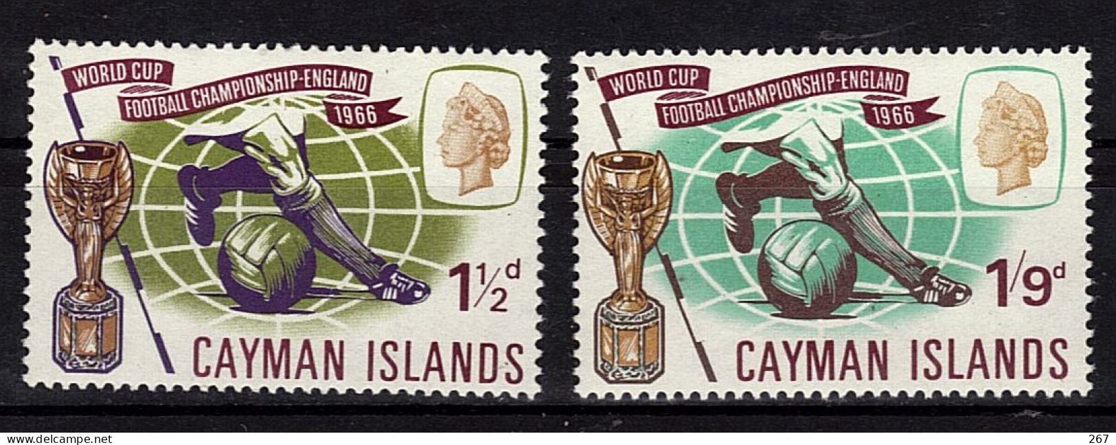 ILES CAIMANES  N° 186/87 * *  Cup 1966  Football  Soccer  Fussball - 1966 – Angleterre