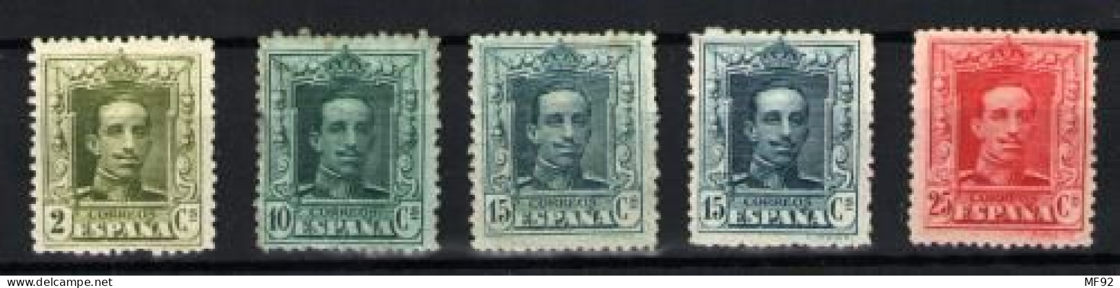 España Nº 310,314/15 Y 317A. Años 1922-30 - Nuevos