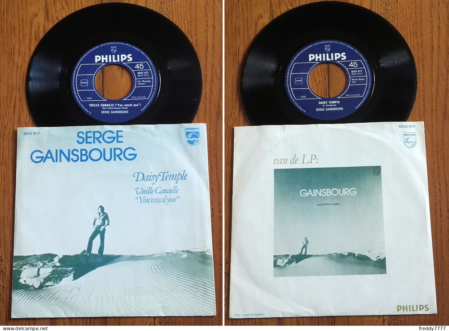 RARE Dutch SP 45t RPM (7") SERGE GAINSBOURG «Daisy Temple» (1979) - Reggae