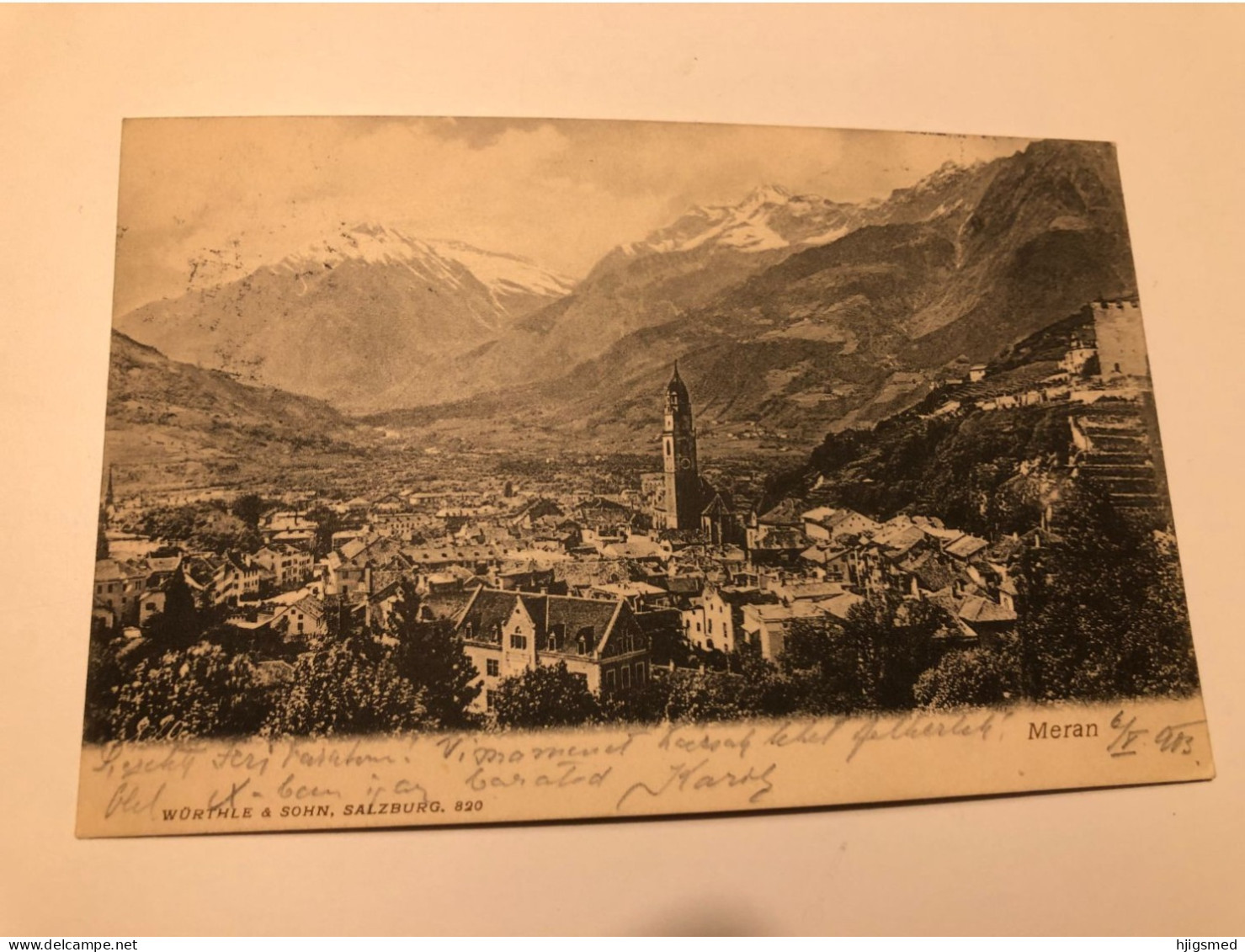 Italy Italia Italie Merano Meran Town View Valley Castle Würthle Und Sohn Salzburg 16043 Post Card POSTCARD - Merano