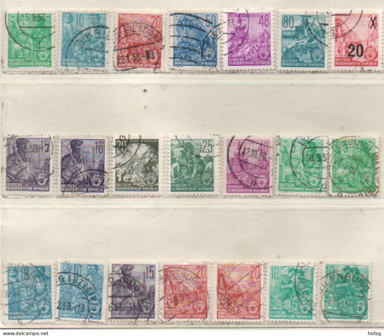 DDR 1953-1959 Fünfjahresplan Siehe Bild 21 Marken/Varianten, Gestempelt GDR Used - Gebraucht