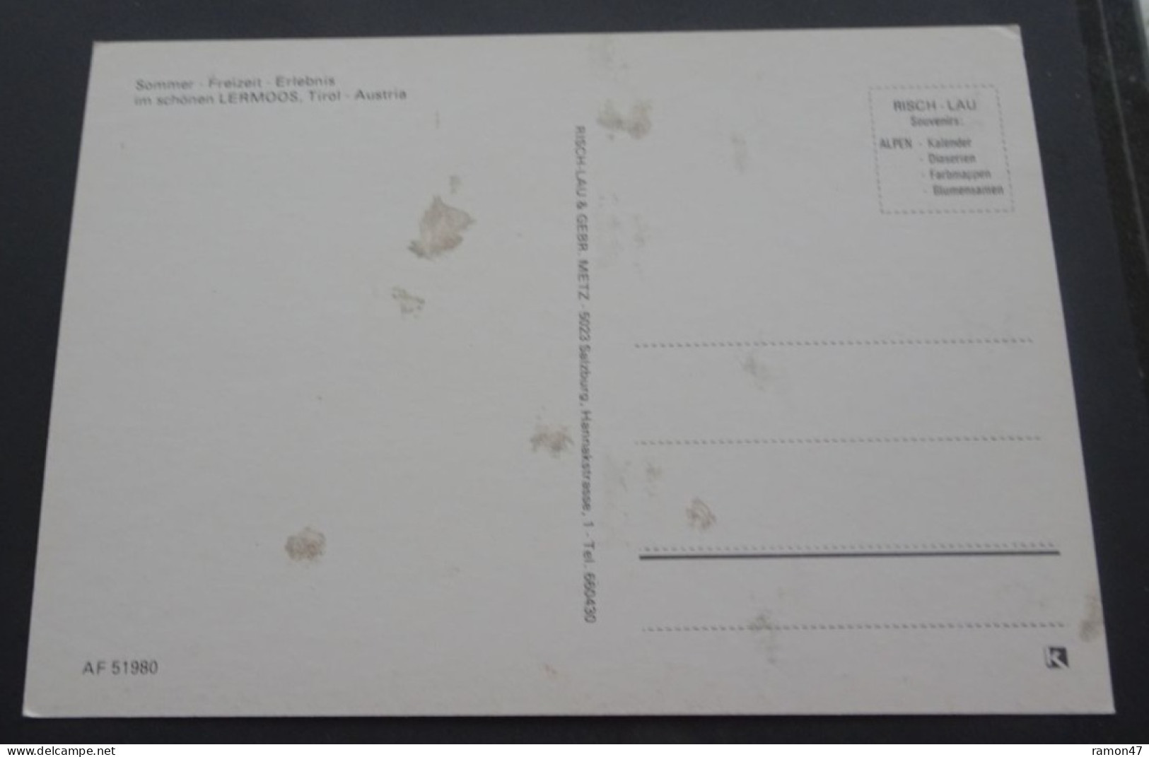 Lermoos - Risch-Lau & Gebr. Metz, Salzburg - # AF 51980 - Lermoos