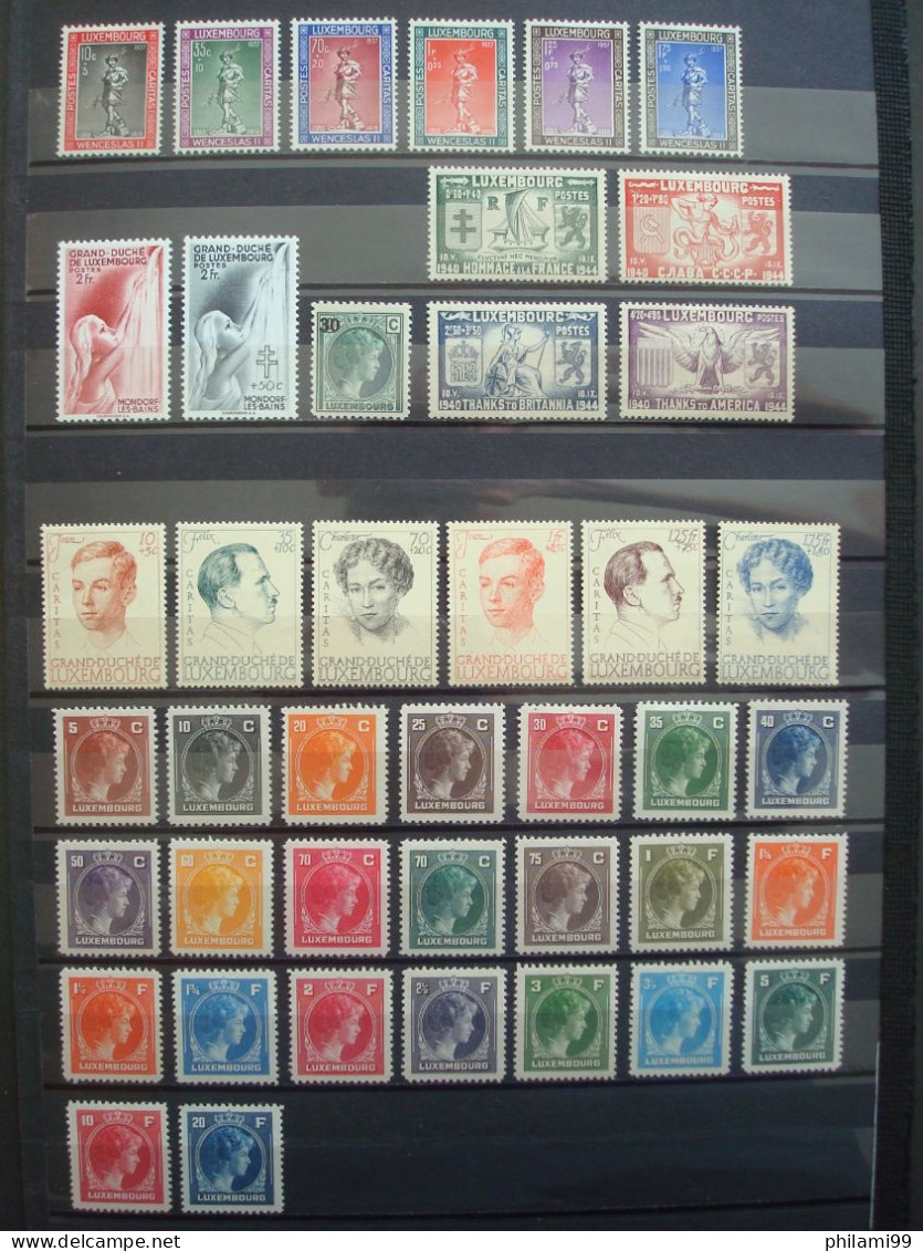 LUXEMBURG MNH** MH* USED / 7 SCANS Incl. Good Values And Sets - Collections