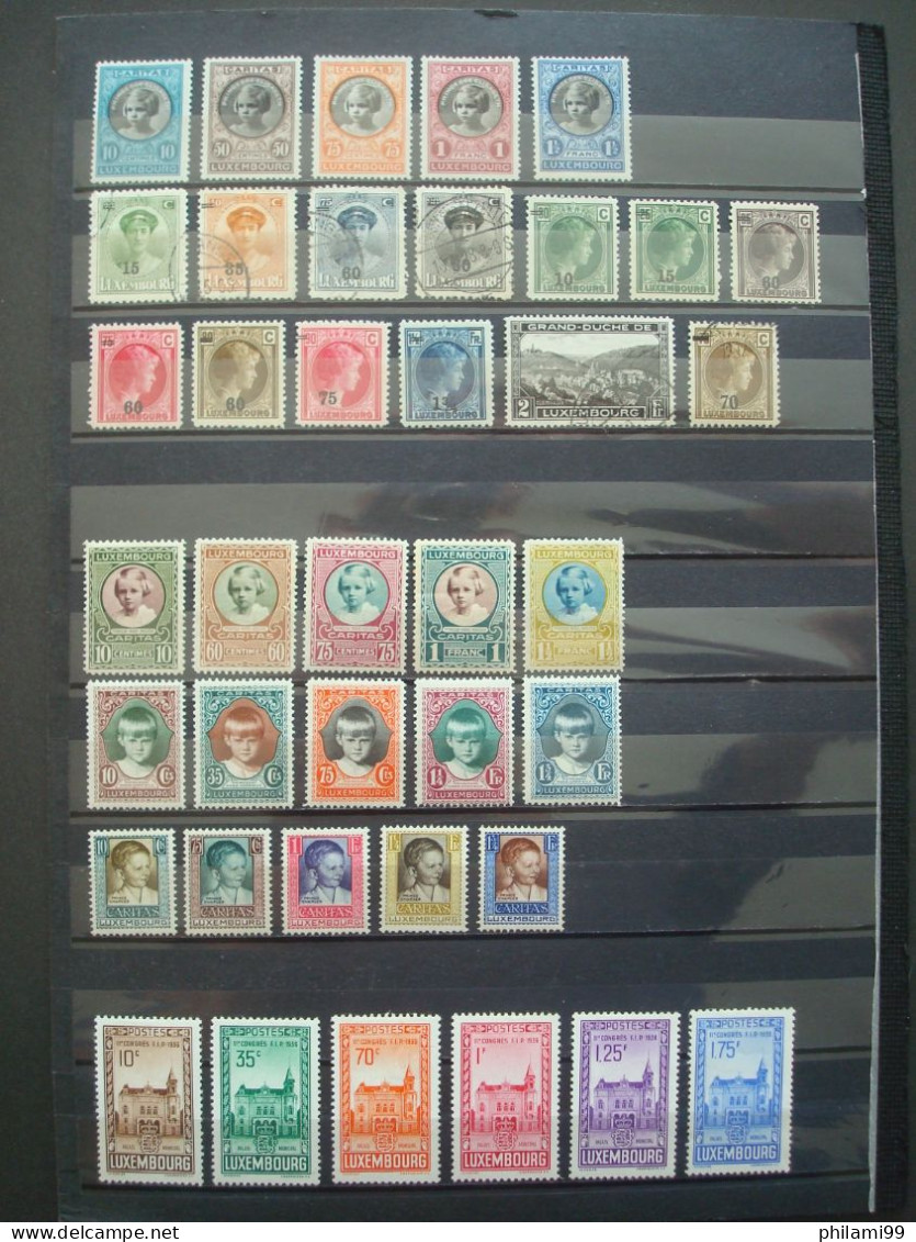 LUXEMBURG MNH** MH* USED / 7 SCANS Incl. Good Values And Sets - Collections