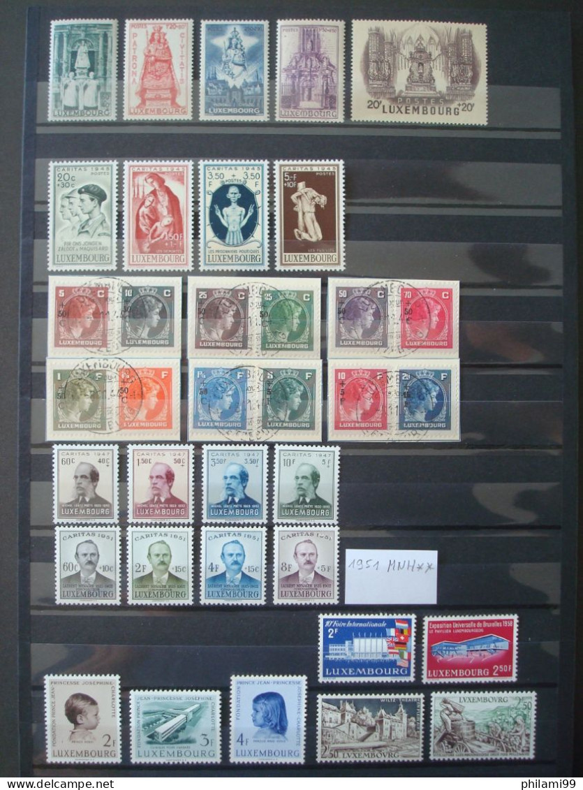 LUXEMBURG MNH** MH* USED / 7 SCANS Incl. Good Values And Sets - Collections