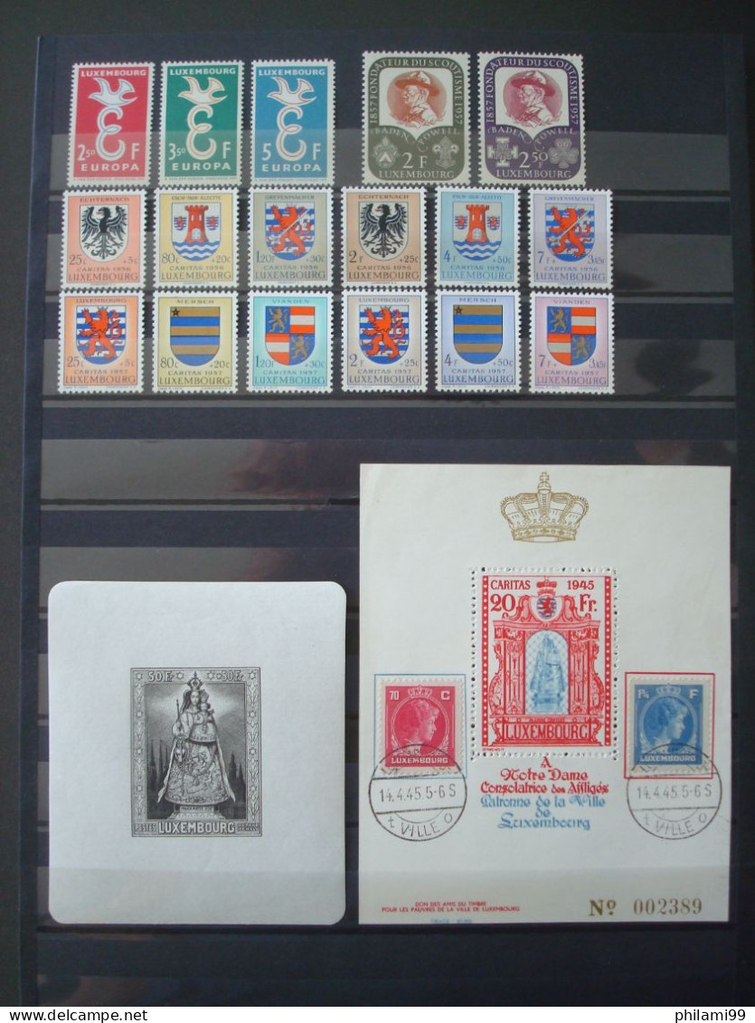 LUXEMBURG MNH** MH* USED / 7 SCANS incl. good values and sets