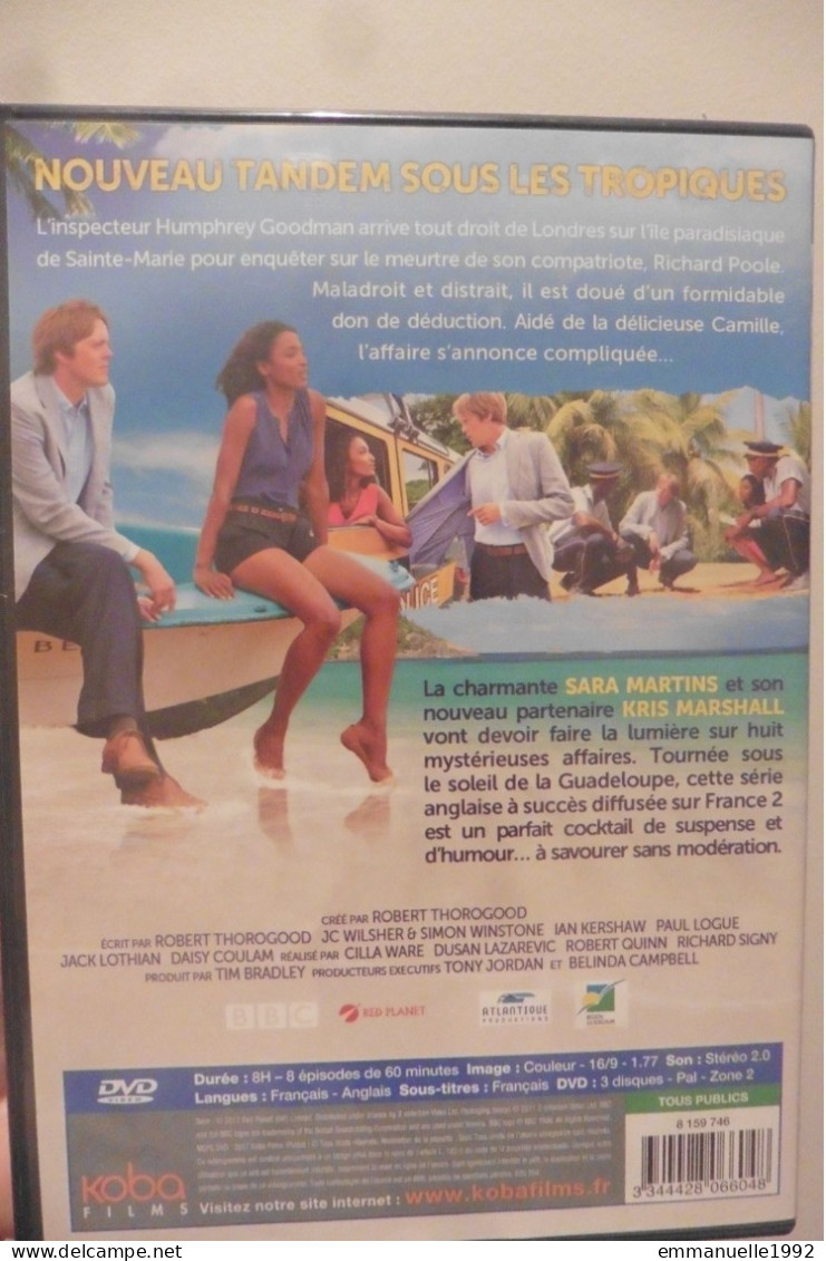 Coffret 3 DVD Série TV BBC Meurtres Au Paradis Intégrale Saison 3 Kris Marshall Sara Martins Guadeloupe Antilles - Séries Et Programmes TV