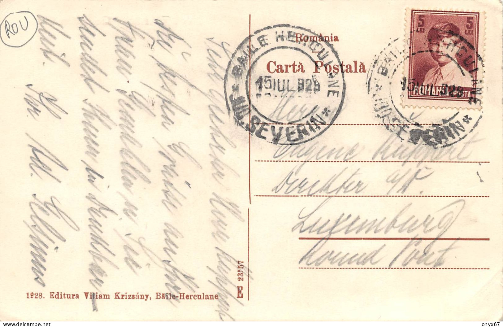 BAILE-HERCULANE-Judet De Caras-Severin-ROUMANIE-ROUMANIA -RUMÄNIEN-Vedere Generala -Stamp-Briefmarke-Timbru - Rumänien