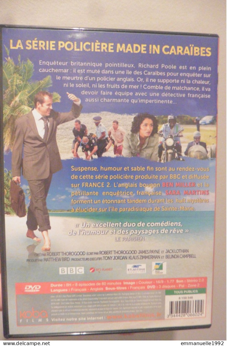 Coffret 3 DVD Série TV BBC Meurtres Au Paradis Intégrale Saison 1 - Ben Miller Sara Martins Guadeloupe Antilles - TV Shows & Series