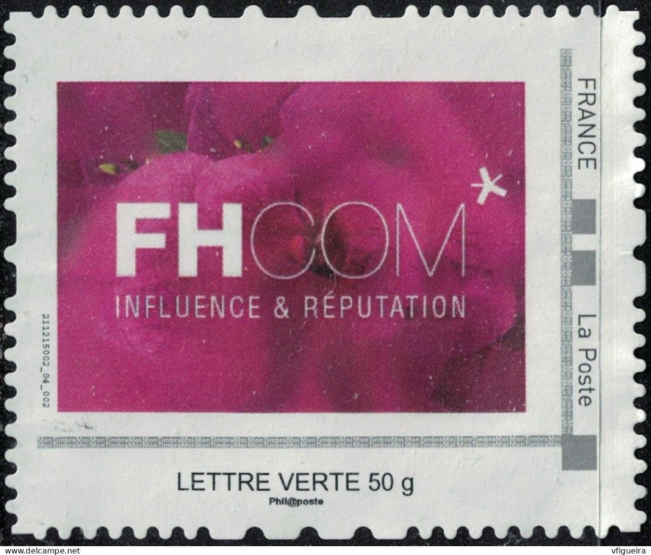 France Used Mon Timbre à Moi FHCOM Influence & Réputation Agence Conseil Communication - Unused Stamps