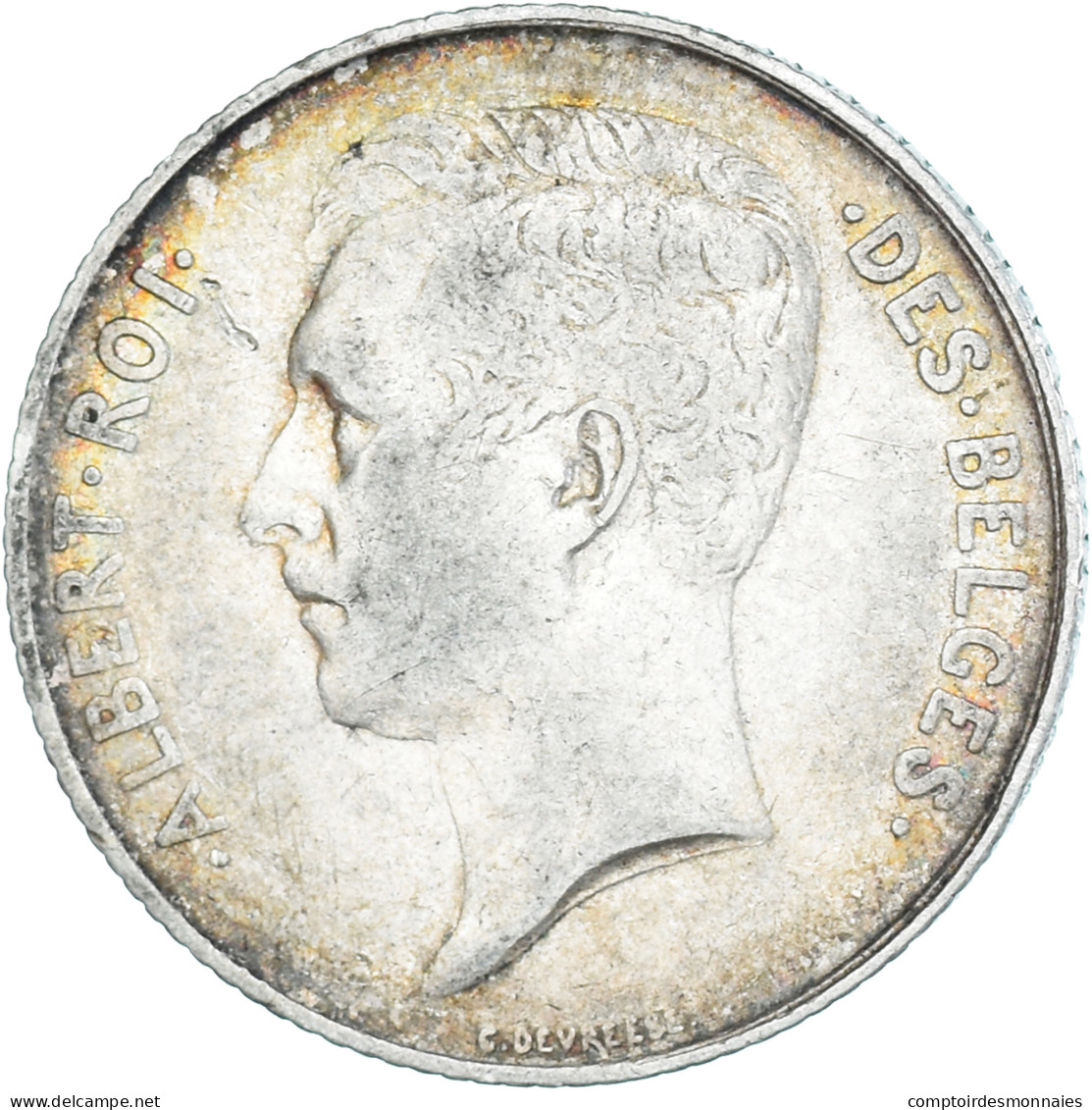 Monnaie, Belgique, Albert I, Franc, 1912, TTB, Argent, KM:72 - 1 Frank