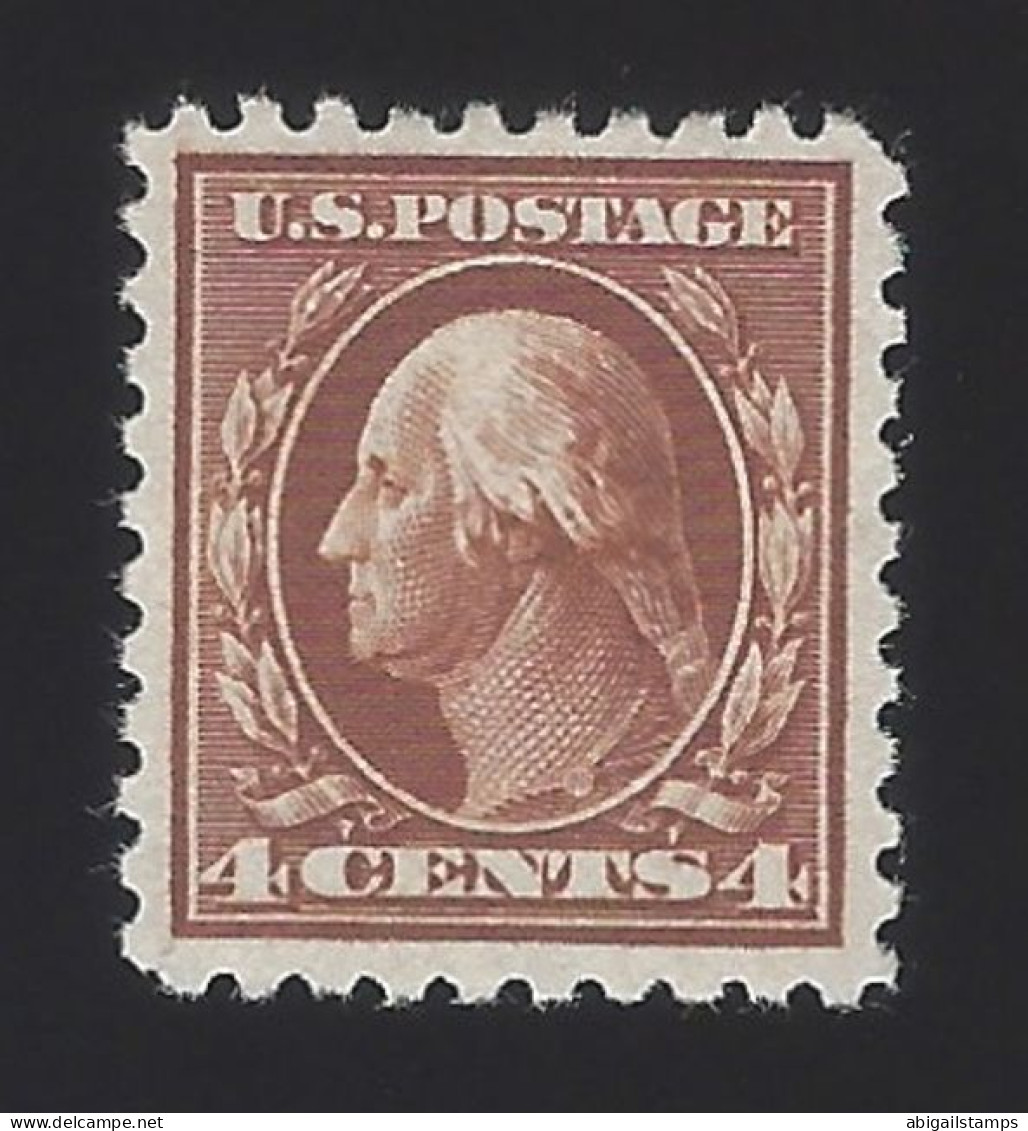 US #427 1913-15 Brown WMK 190 Perf 10 Mint OG LH VF SCV $32.50 - Unused Stamps