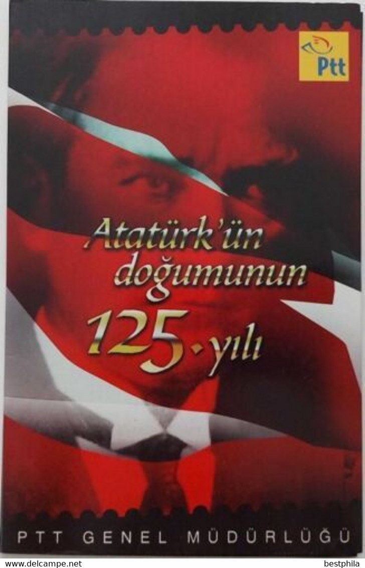 Turkey, Türkei - 2006 - 125th Anniversary Of Atatürk Birthday - FDC And Stamps Set & Portfolio & Folder - Ungebraucht