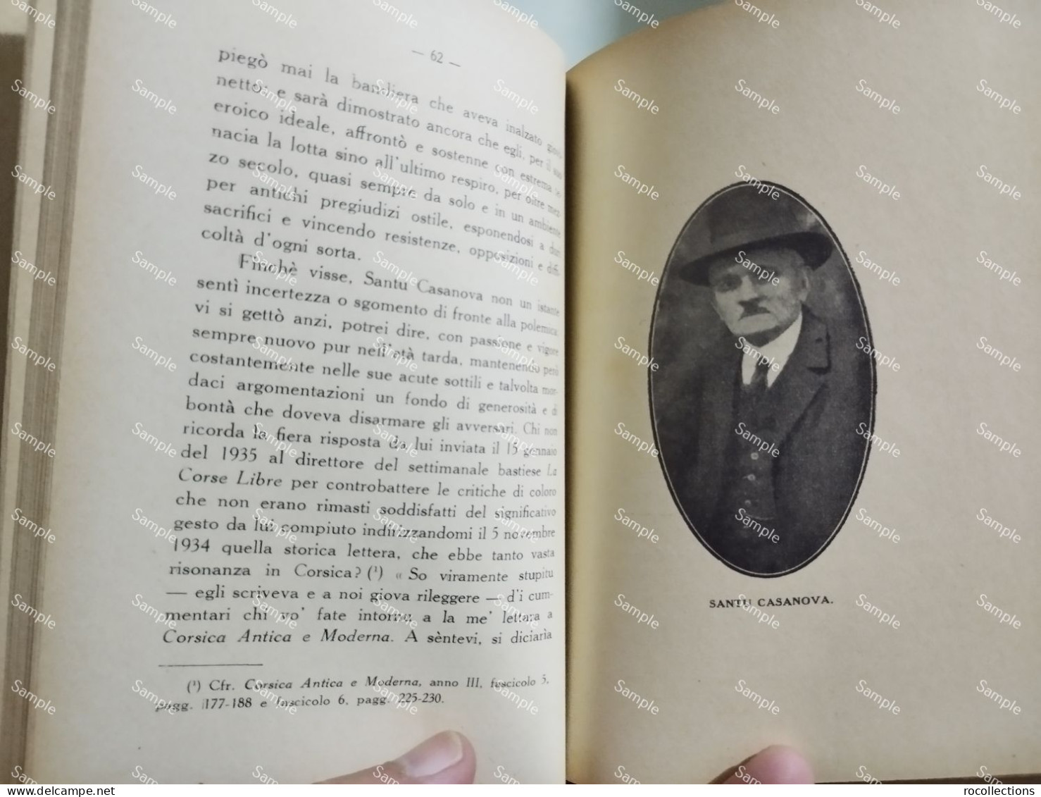 Italia France Corse ALMANACCO POPOLARE DI CORSICA PER L'ANNO 1938 In Oletta - Europa