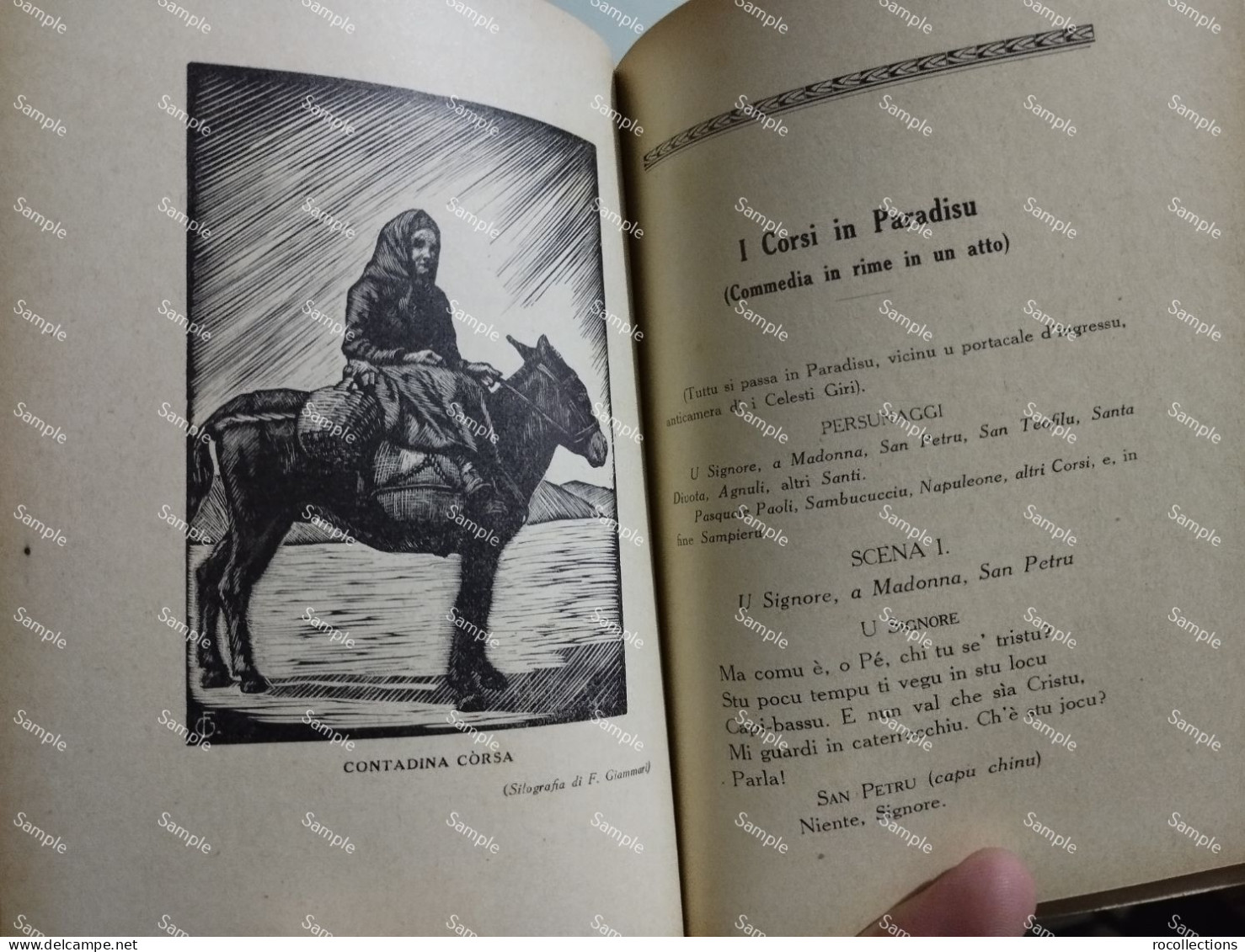 Italia France Corse ALMANACCO POPOLARE DI CORSICA PER L'ANNO 1938 In Oletta