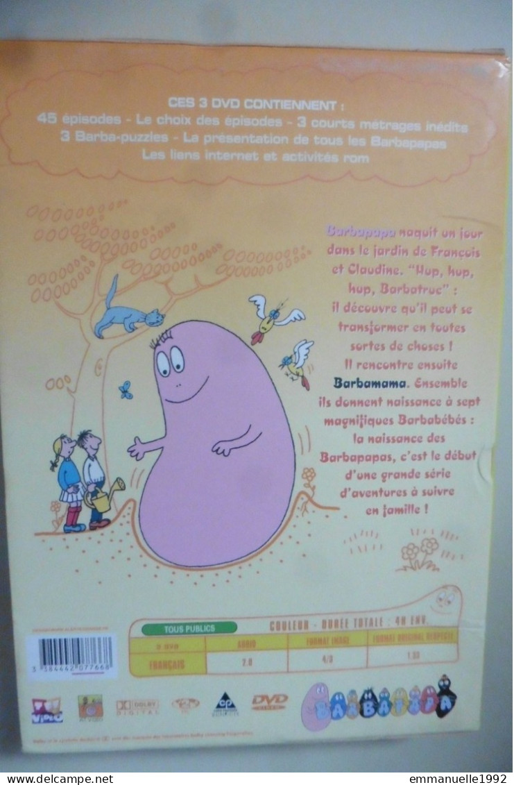 Coffret 3 DVD Série TV Pour Enfants Dessin Animé La Naissance Des Barbapapa - Barbibul Barbotine 45 épisodes - Cartoni Animati