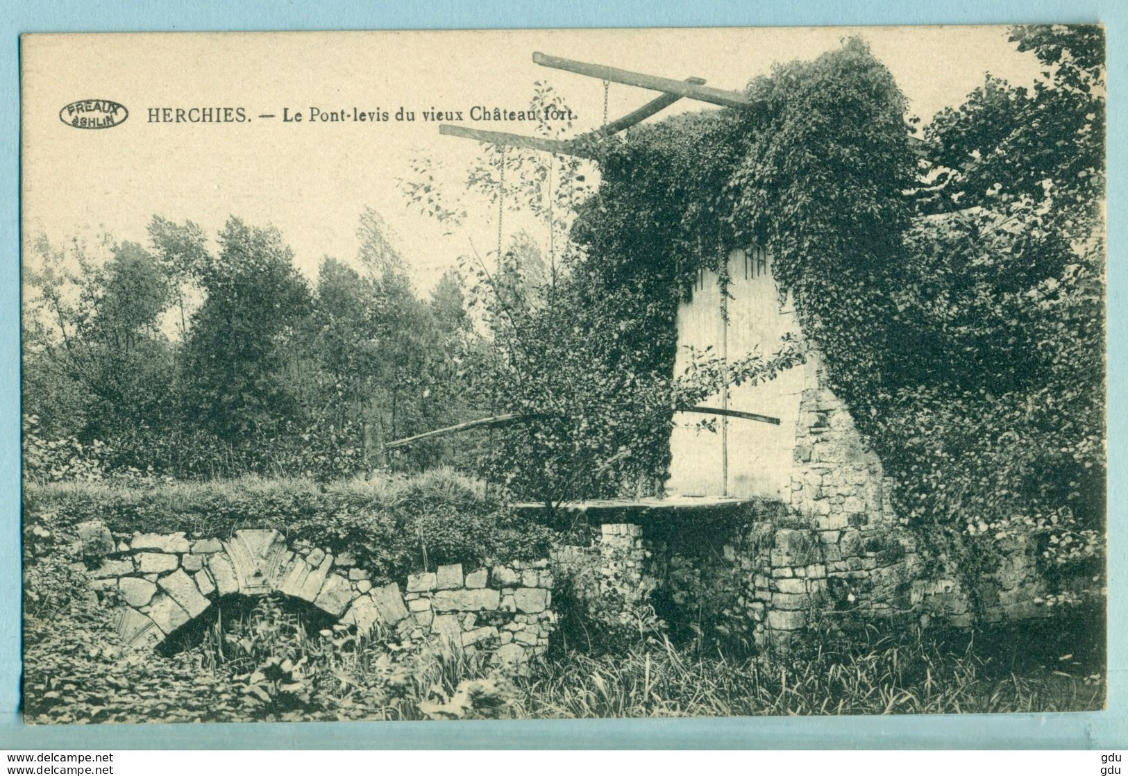 Herchies  - Pont-levis Du Vieux Chateau - Neuve - TB - Jurbise