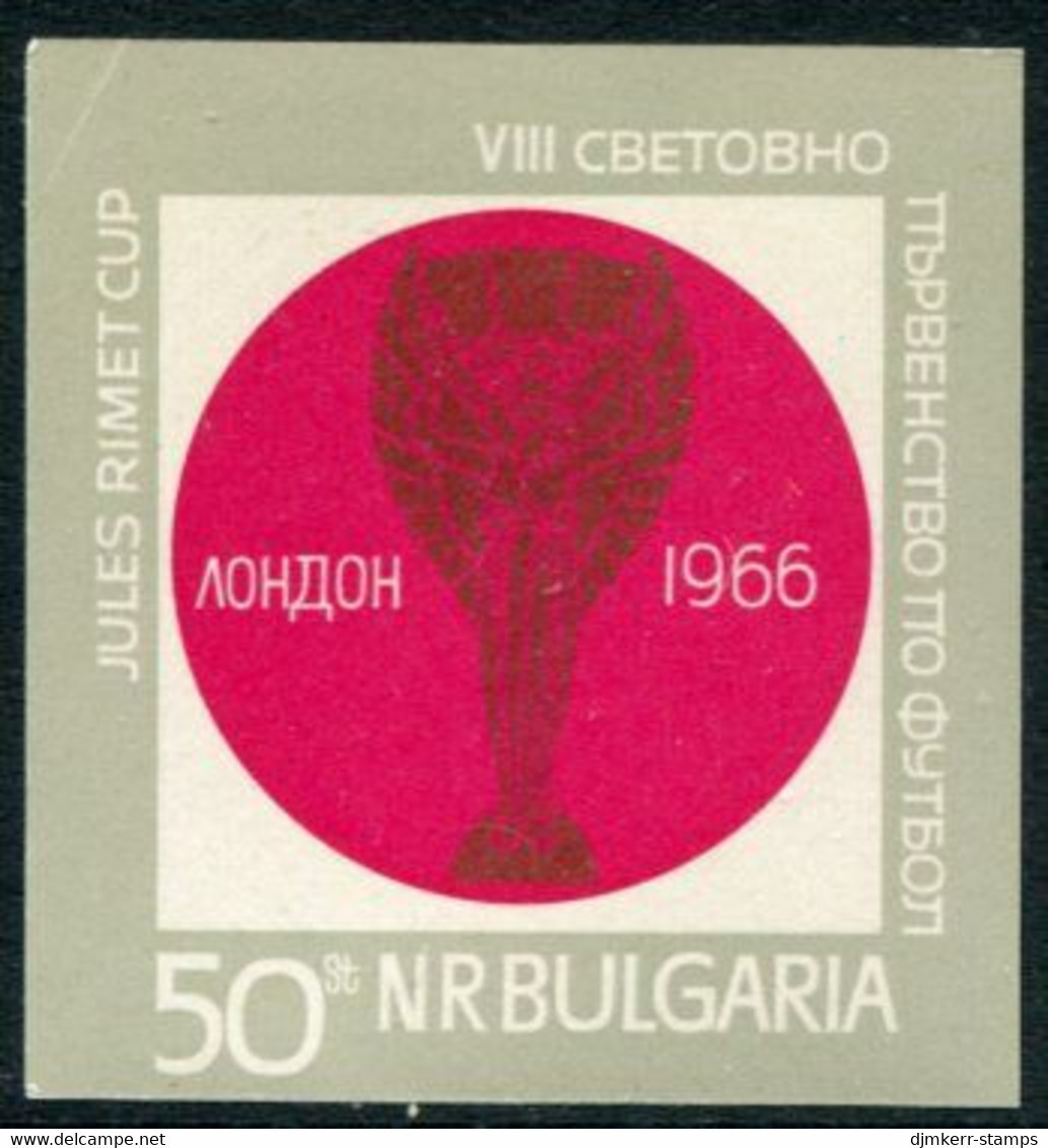BULGARIA 1966 Football World Cup Block MNH / **  Michel Block 18 - Nuevos