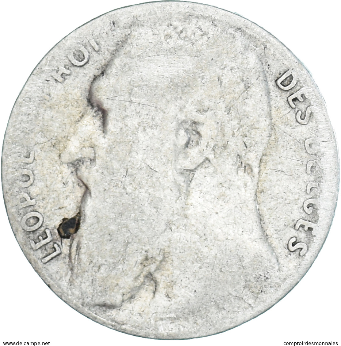 Monnaie, Belgique, Leopold II, 50 Centimes, 1901, Bruxelles, TB+, Argent, KM:50 - 50 Cent