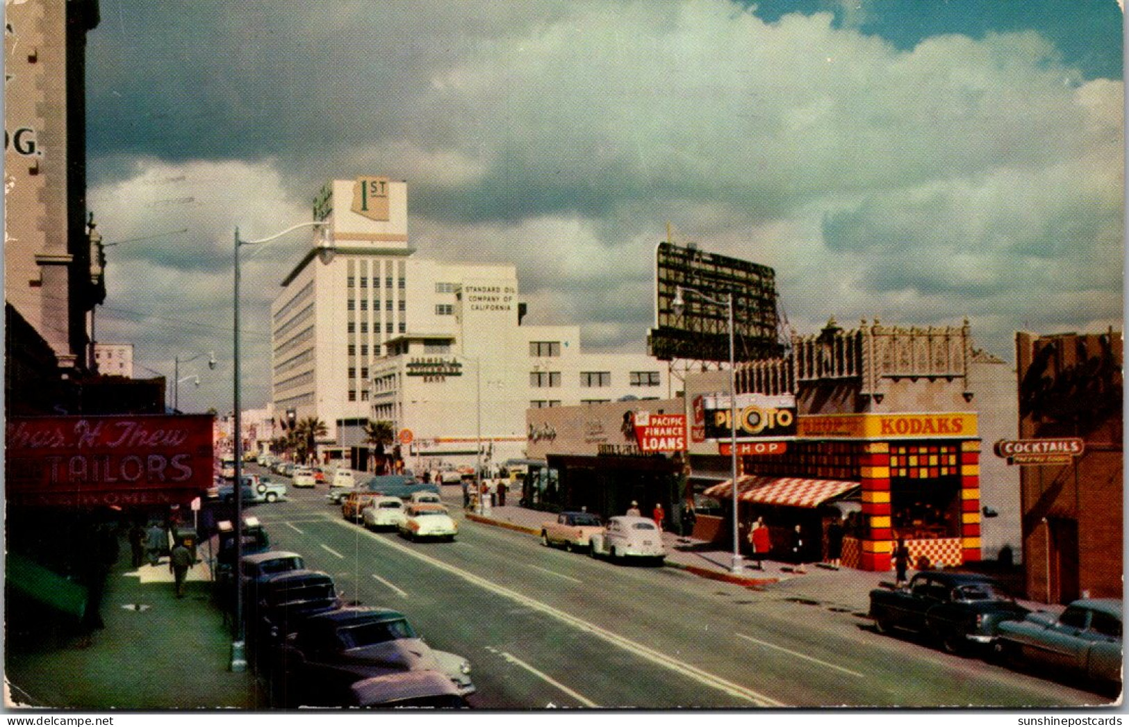 Arizona Phoenix Central Avenue Showing 1st National Bank Building 1961 - Phoenix