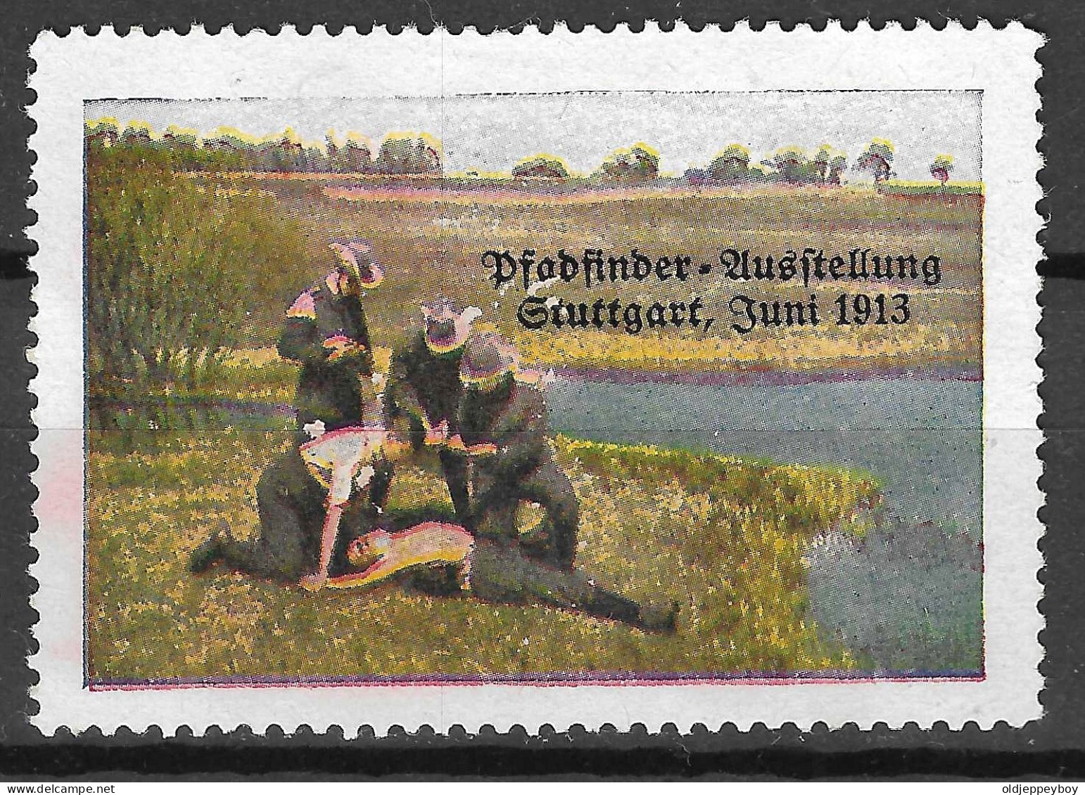 OLD ORIGINAL GERMANY DEUTSCHLAND Stuttgart GERMANY 1913  Reklamemarke Poster Stamp VIGNETTE CINDERELLA - Nuevos