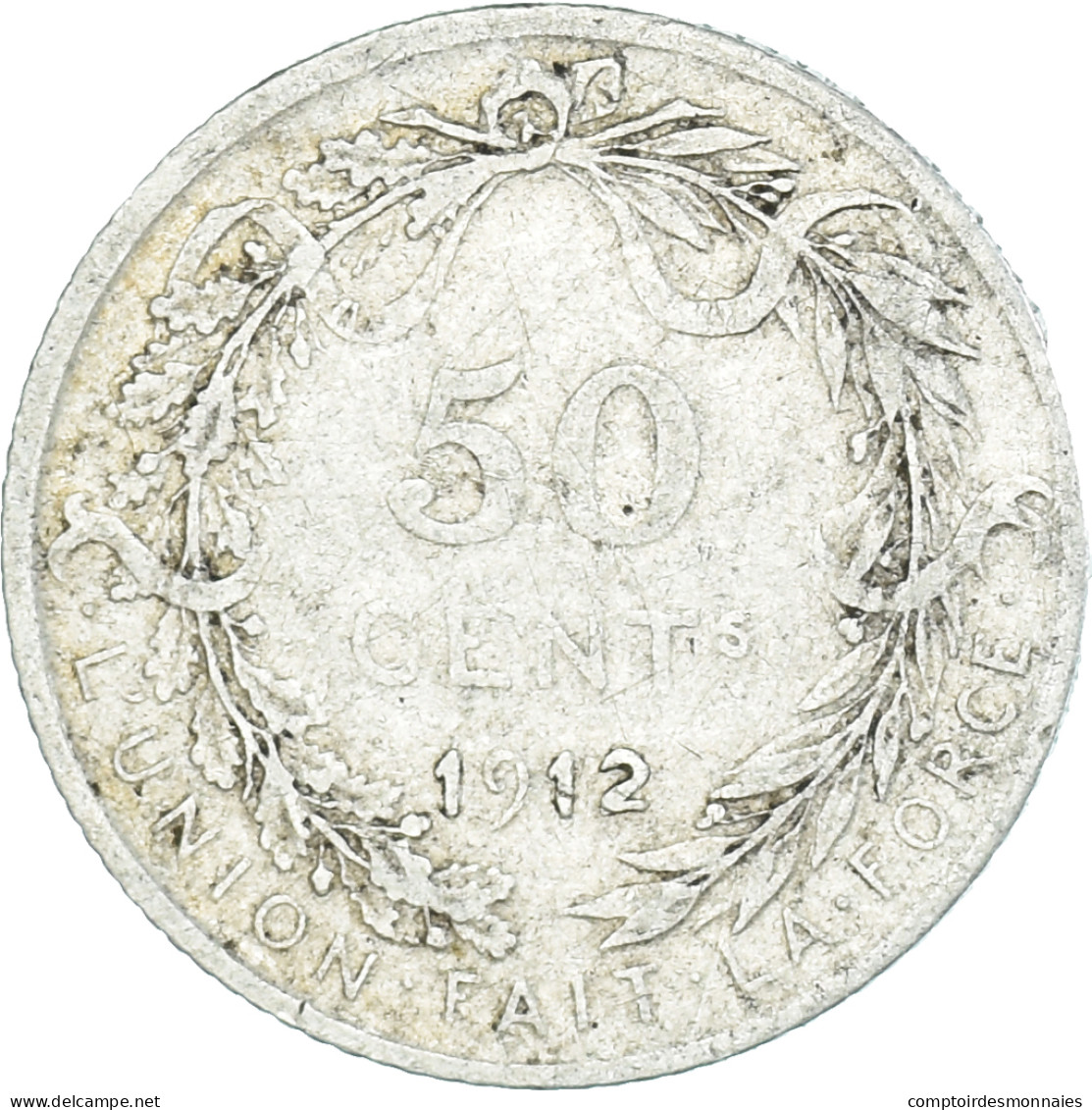Monnaie, Belgique, 50 Centimes, 1912, Bruxelles, TB+, Argent, KM:71 - 50 Cents