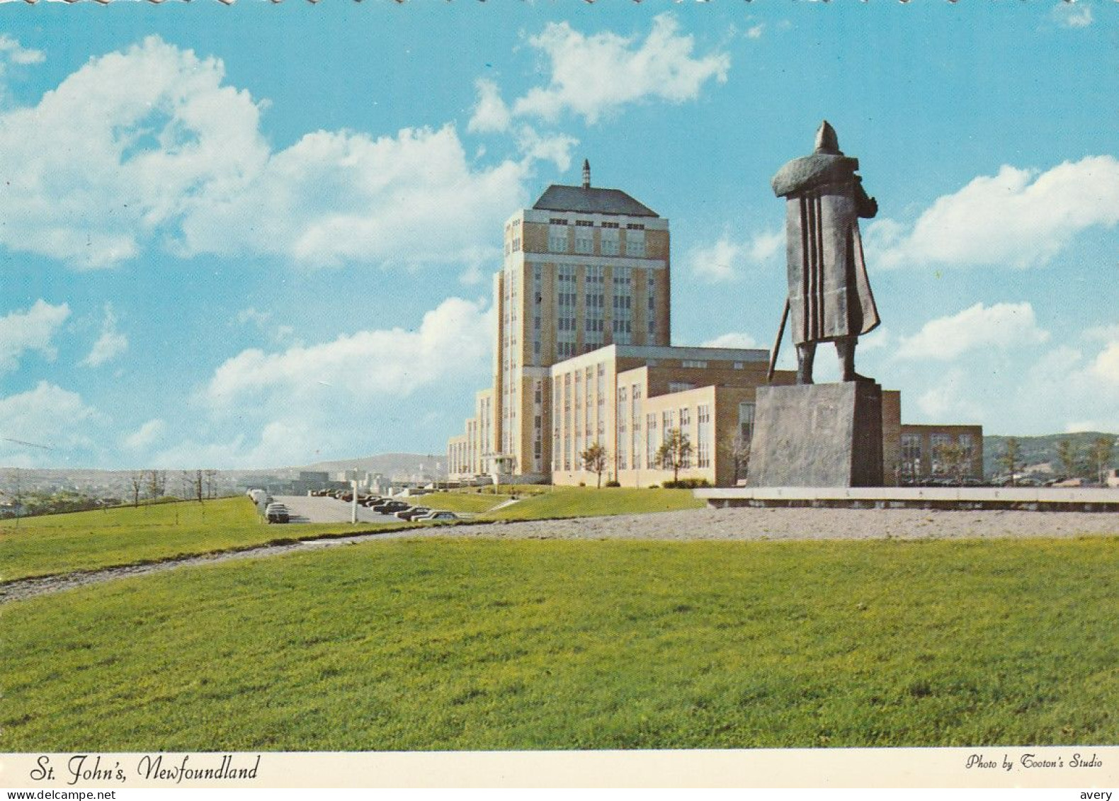 St. John's, Newfoundland  Showing Confederation Building And Statue Of The Portuguese Explorer, Gasper Corte-Real - St. John's