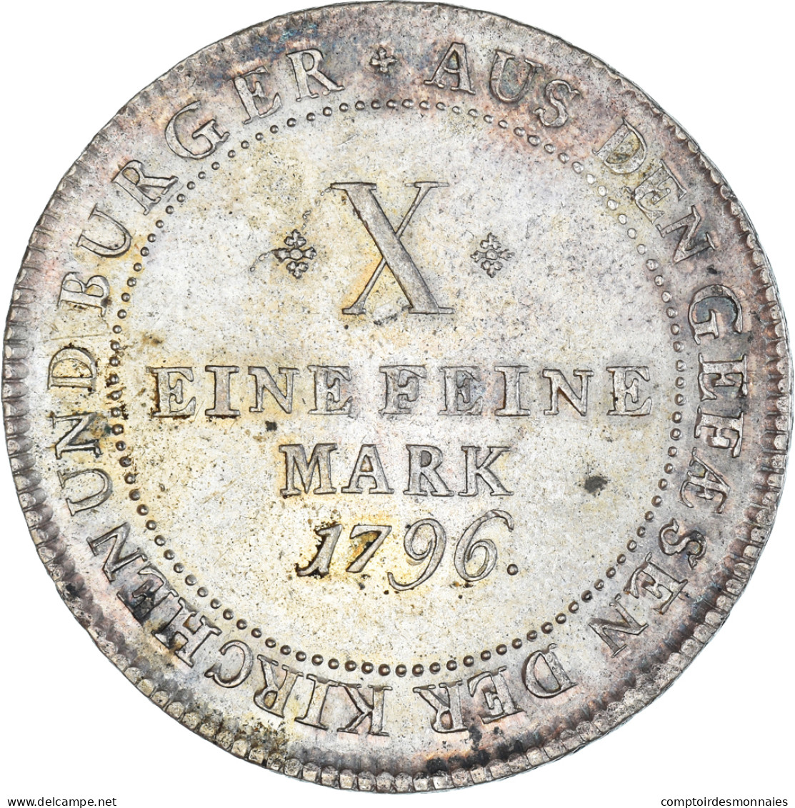 Monnaie, Etats Allemands, FRANKFURT AM MAIN, Thaler, 1796, Frankfurt, TTB - Taler & Doppeltaler