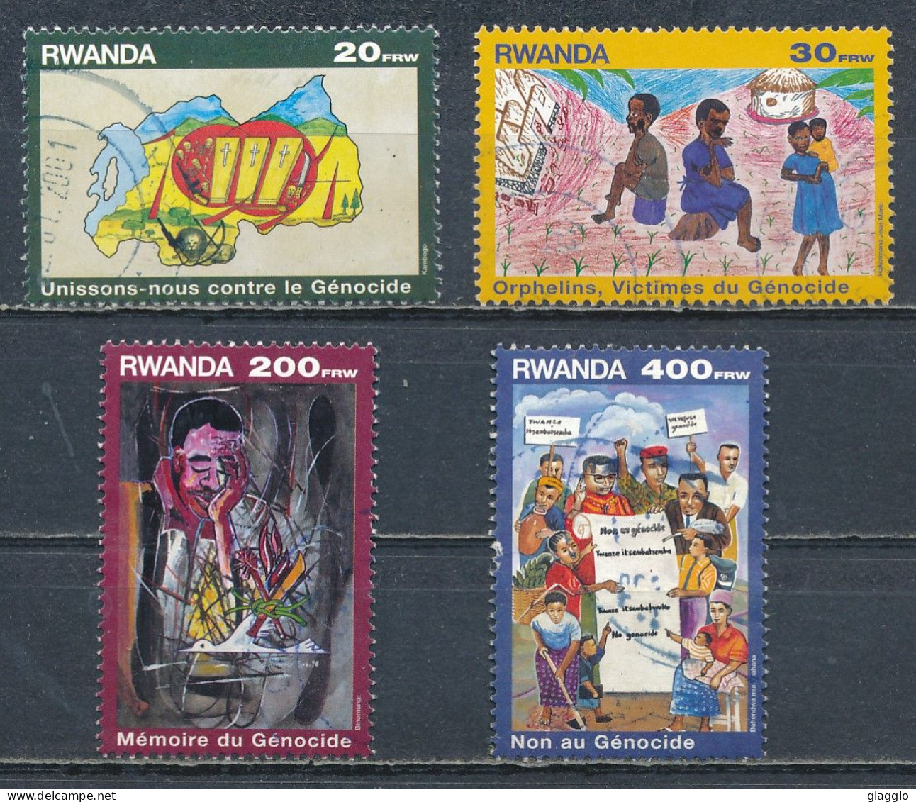 °°° RWANDA - Y&T N°1332/35 - 1999 °°° - Used Stamps