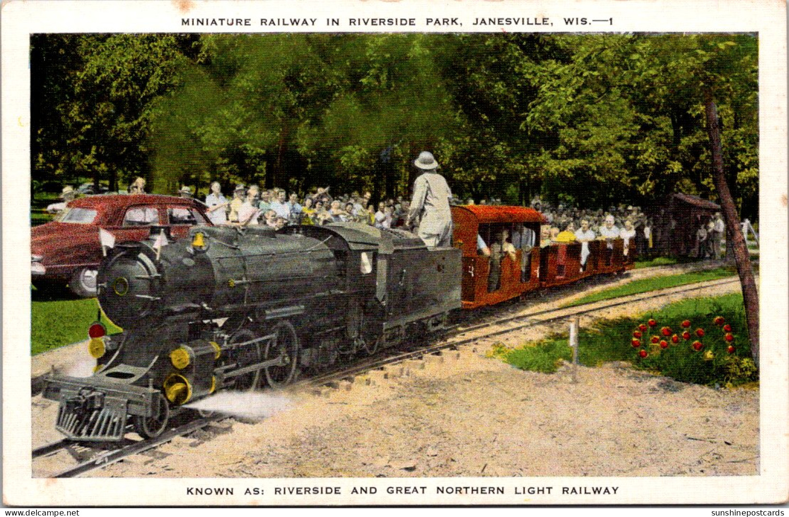 Wisconsin Janesville Miniature Railway In Riverside Park - Janesville