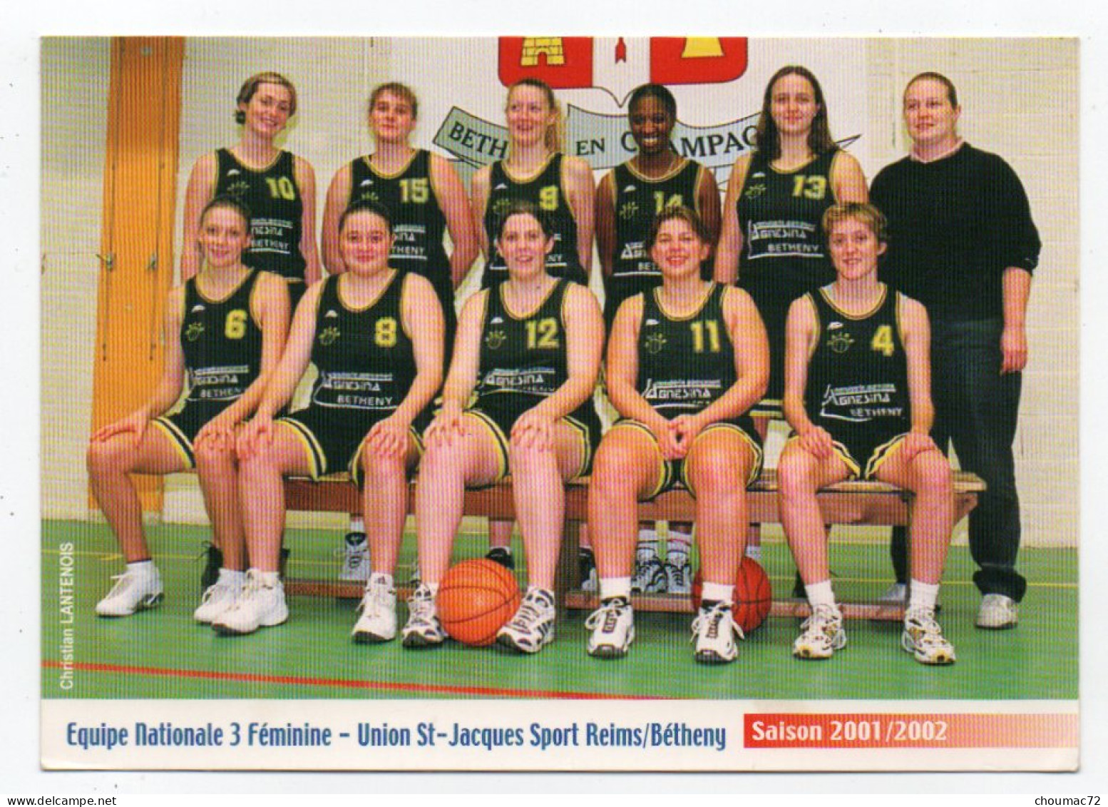 GF (Sport) 277, Basket, Journal L'union, Union St-Jacques Sport Reims/Bétheny Saison 2001/2002 - Basket-ball