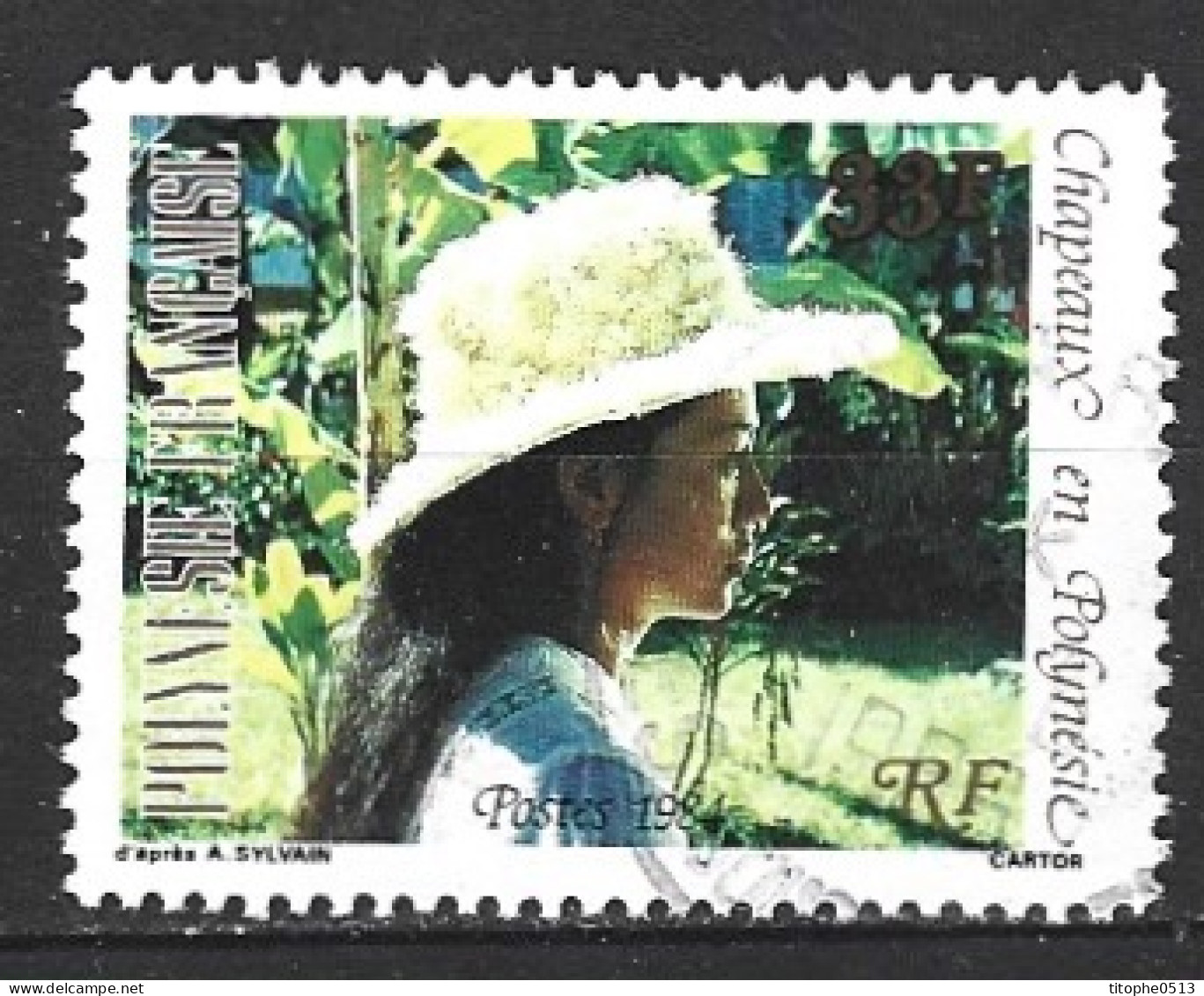 POLYNESIE. N°215 Oblitéré De 1984. Chapeau. - Usati