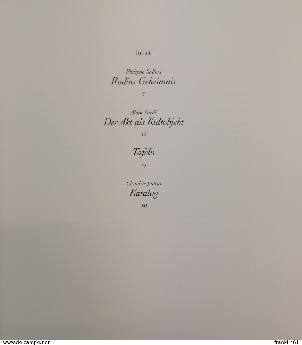 Auguste Rodin. Die Erotischen Zeichnungen, Aquarelle Und Collagen. - Schilderijen &  Beeldhouwkunst