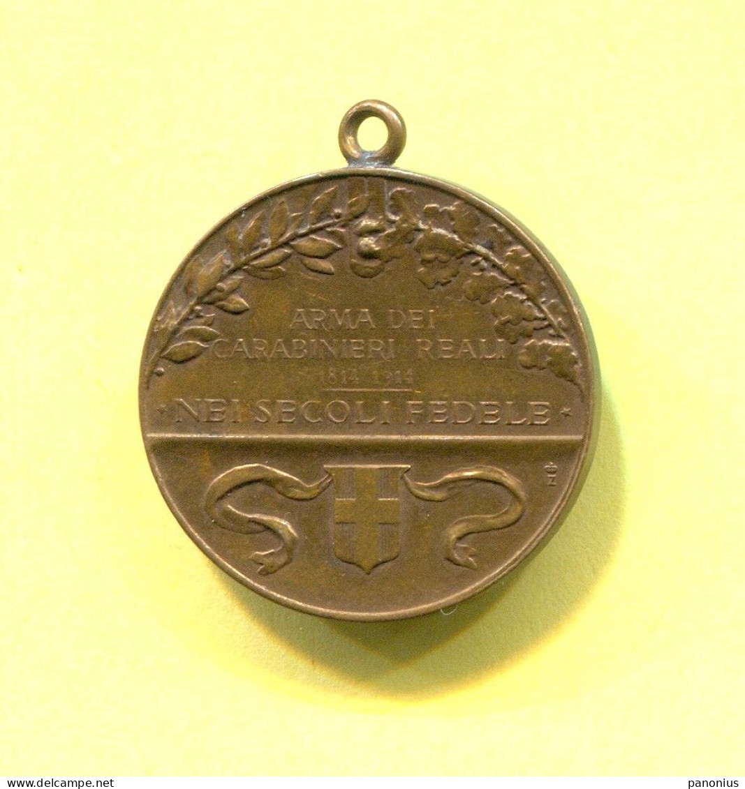 Kingdom Of Italy - Vittorio Emanuele I & III, Arma Dei Carabinieri Reali 1814 - 1914, Medal By E. Tadolini - Italie