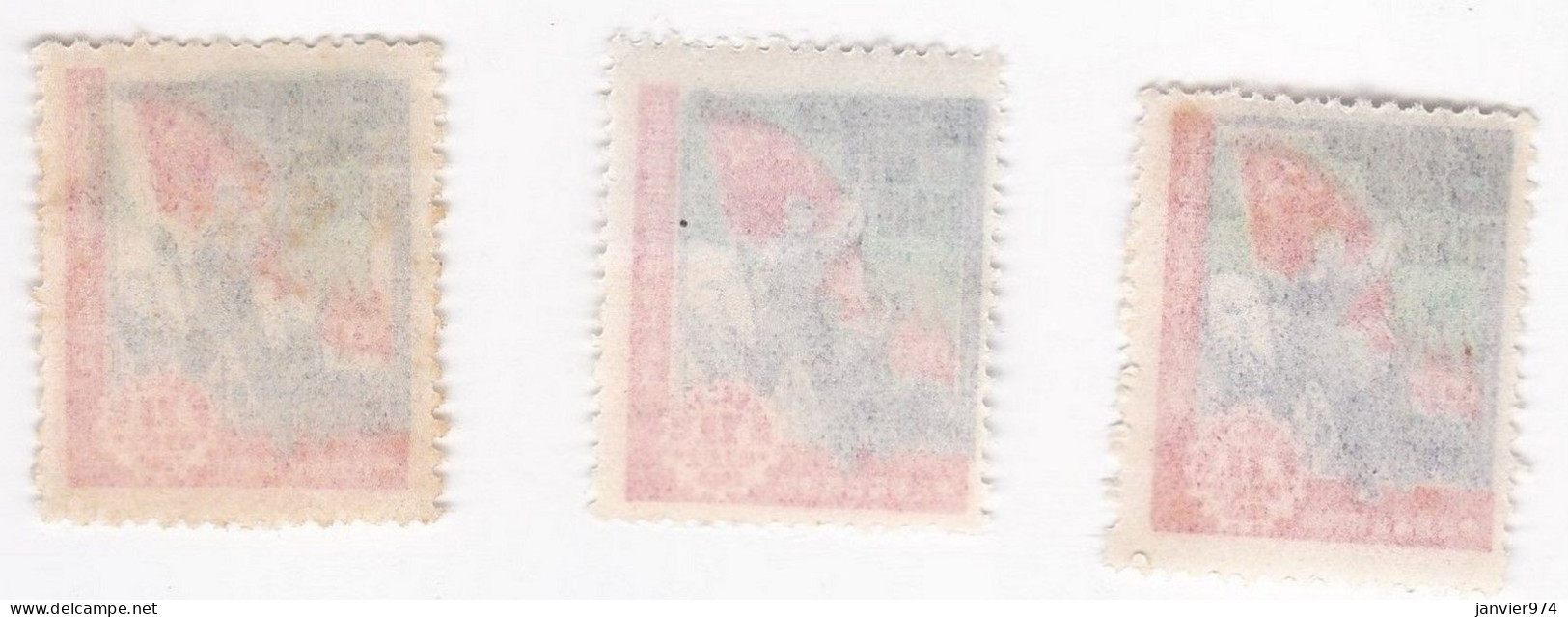 Chine 1949 , Variété Variety , 3 Timbres Neufs , Défauts Impressions , Scan Recto Verso - Nuevos